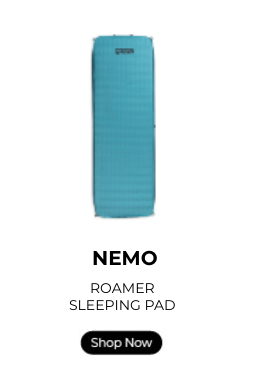 NEMO Roamer Sleeping Pad with a shop now button.