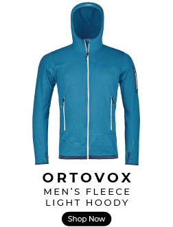 Ortovox fleece light merino wool hoodie