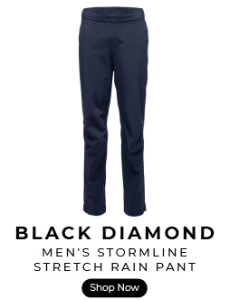 Black Diamond Men's Stormline Stretch Rain Pant in the Captain colorway