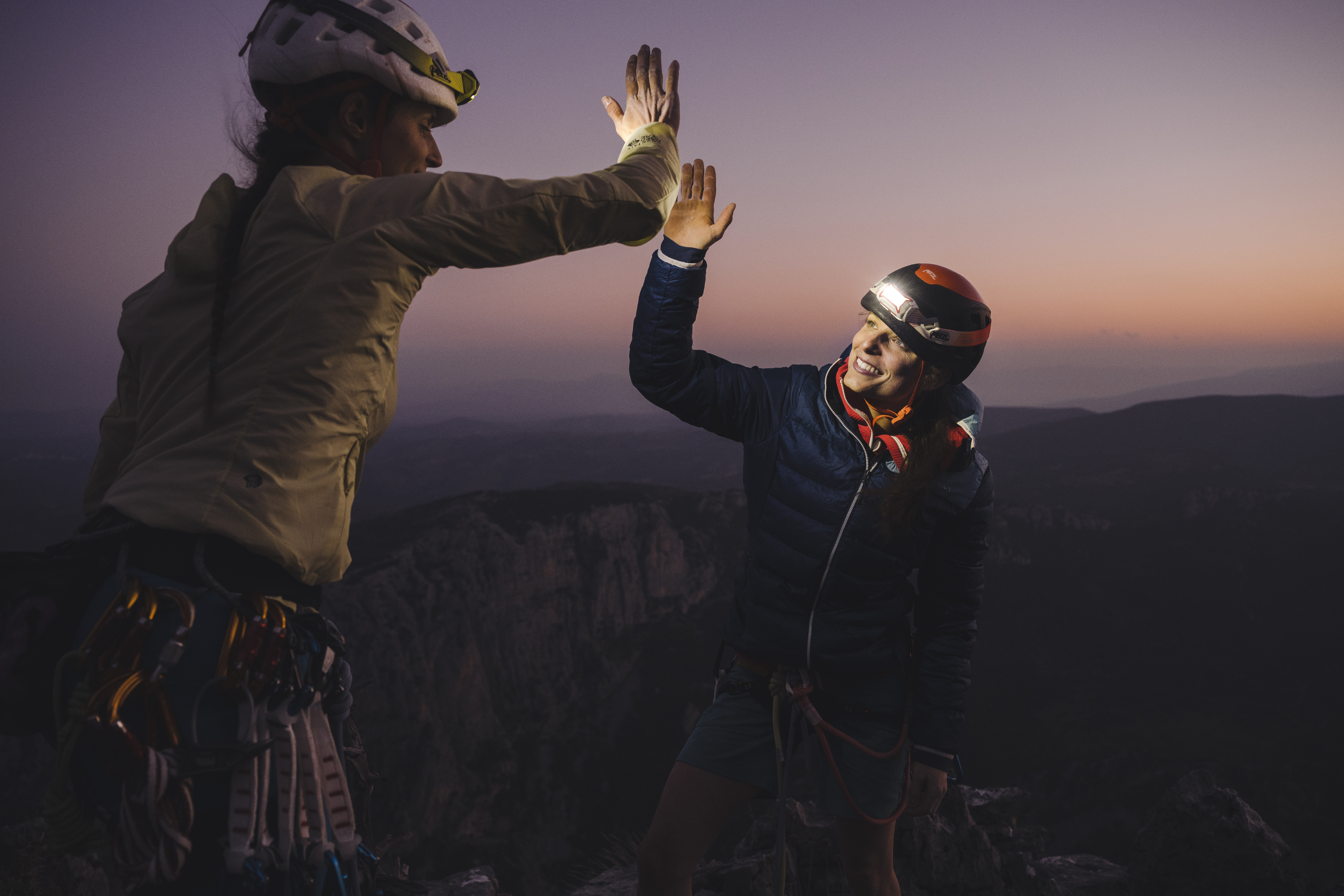 Petzl Aria Series RGB headlamps for climbing and mountaineering
