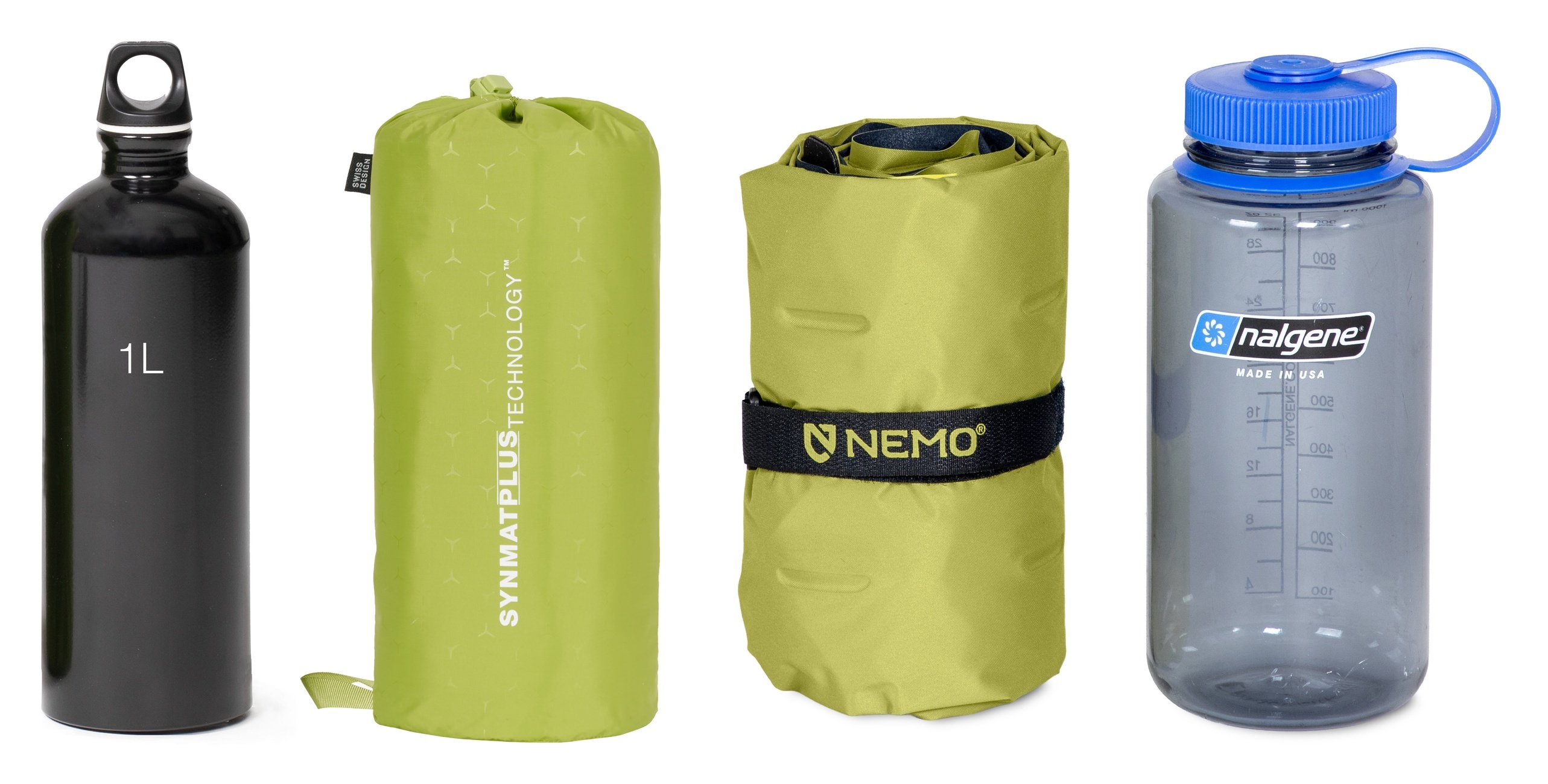 NEMO Eclipse and Exped Ultra 6.5R packed size comparison