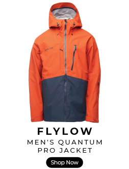 Flylow Men's Quantum Pro Jacket in the Oxide/Midnight colorway