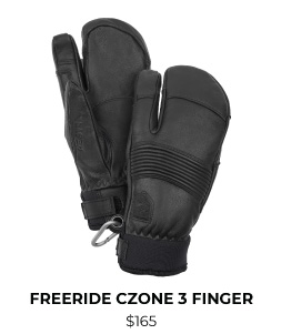 Hestra Freeride CZone 3 Finger Glove