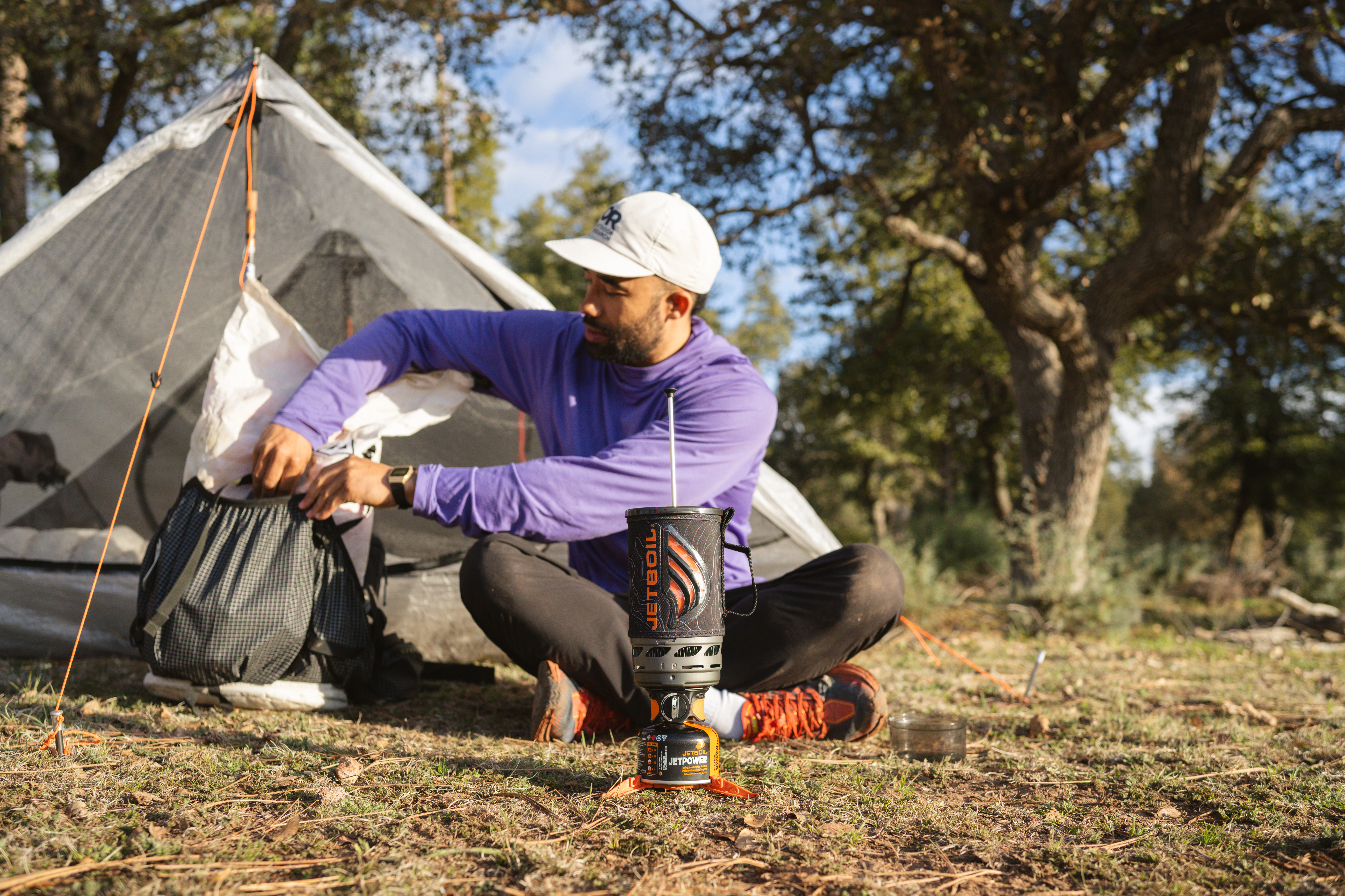Backpacking Camp Kitchen Setup