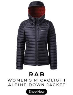 Rab women's microlight alpine down jacket
