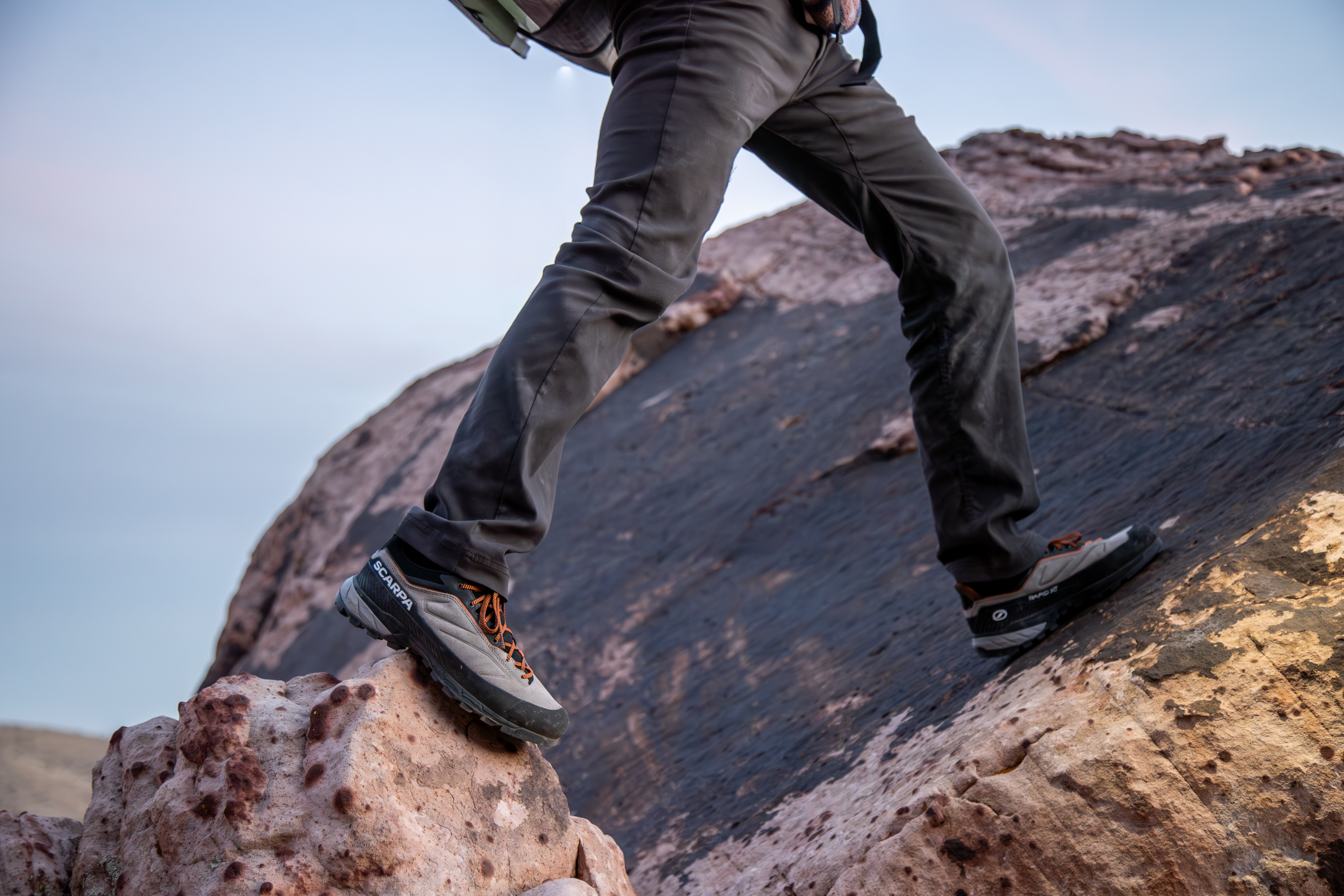 SCARPA Rapid XT approach shoe on Utah terrain